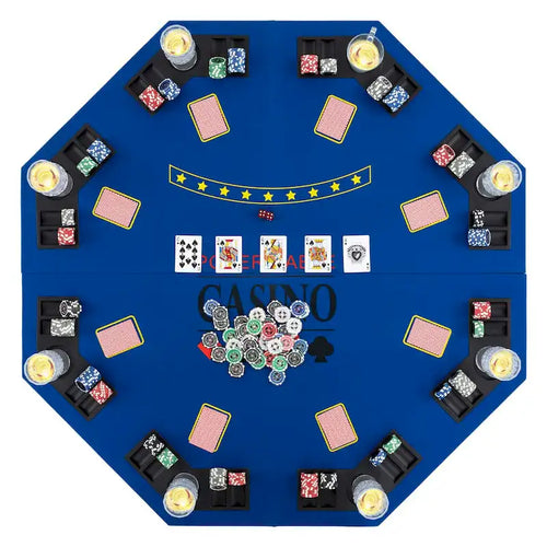 48 Pokertischauflage – 8-Spieler faltbares Texas Holdem Poker – Details ansehen