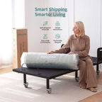 Twin XL Adjustable Bed Frame & 6 Mattress Zero Gravity Bed with Side Rails